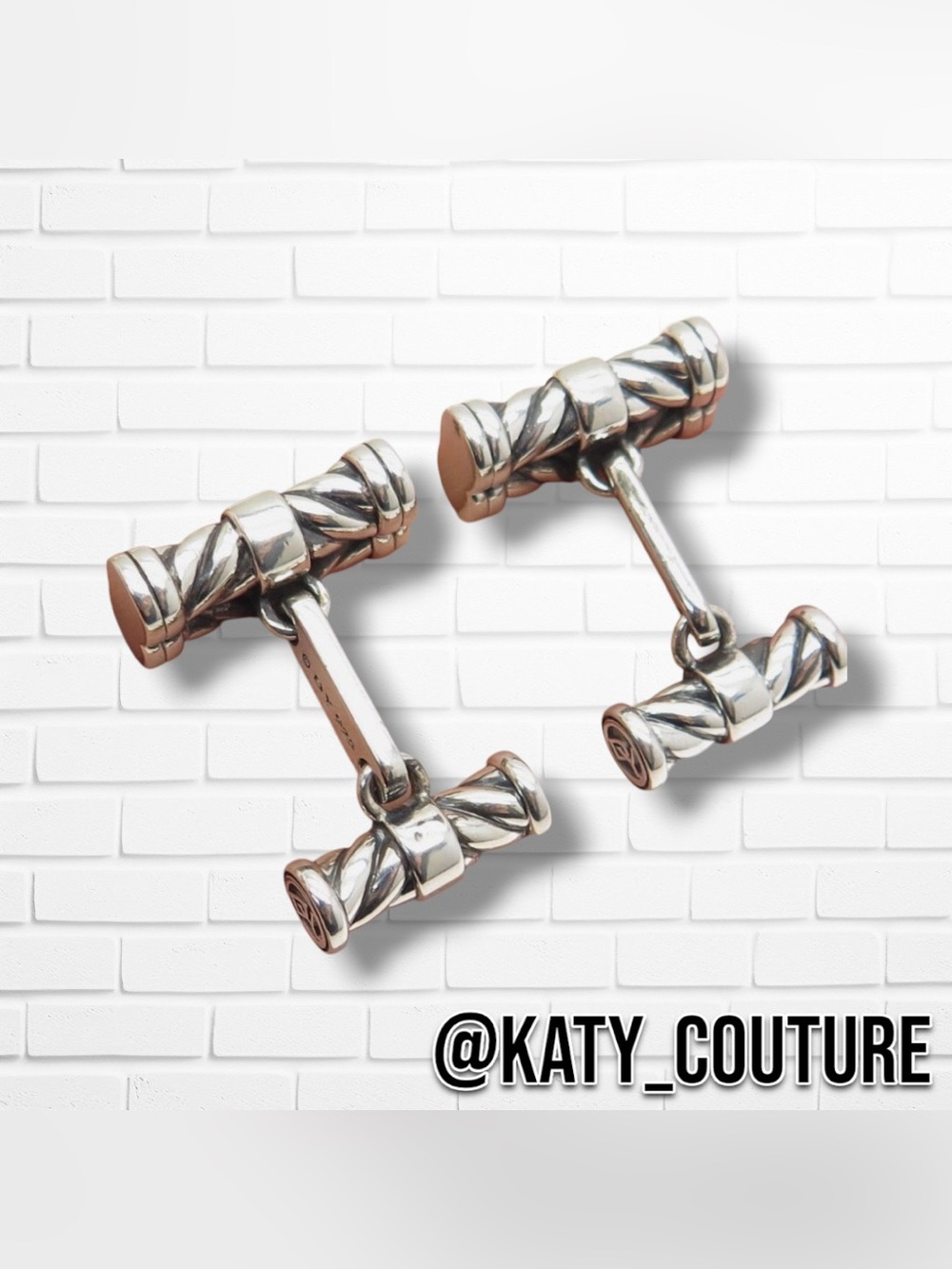DAVID YURMAN CABLE COLLECTION CLASSIC STERLING SILVER CUFFLINKS, OS.